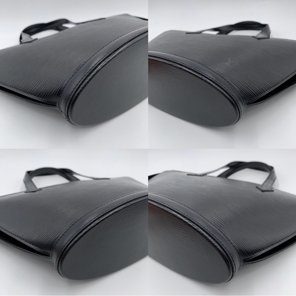 100% Authentic LOUIS VUITTON Epi Saint Jacques PM Black - Picture 7 of 10